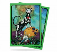 Dia De Los Muertos Cat Standard Size Deck Protector Sleeves (50-Pack) · Ultra Pro Card Sleeves