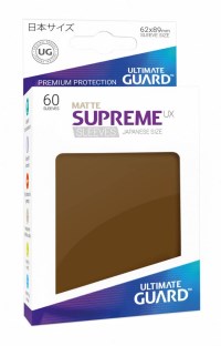 Double Matte Sleeve - Supreme UX Sleeves Japanese Brown (60-Pack) · Ultimate Guard Card Sleeves