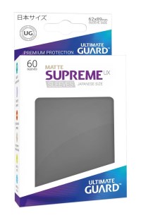 Double Matte Sleeve - Supreme UX Sleeves Japanese Dark Grey (60-Pack) · Ultimate Guard Card Sleeves