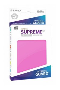 Double Matte Sleeve - Supreme UX Sleeves Japanese Pink (60-Pack) · Ultimate Guard Card Sleeves