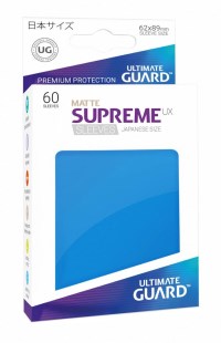 Double Matte Sleeve - Supreme UX Sleeves Japanese Royal Blue (60-Pack) · Ultimate Guard Card Sleeves