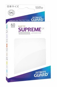 Double Matte Sleeve - Supreme UX Sleeves Japanese White (60-Pack) · Ultimate Guard Card Sleeves