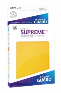 Double Matte Sleeve - Supreme UX Sleeves Japanese Yellow (60-Pack) · Ultimate Guard Card Sleeves