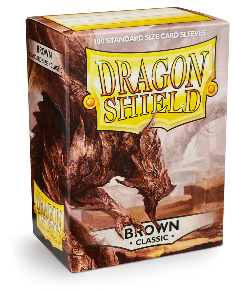 brown card sleeves Dragon Shield Classic - Brown (100-Pack) - Dragon Shield Card Sleeves - Card  Sleeves