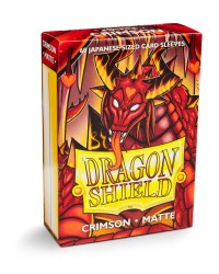 Dragon Shield Matte Japanese Sleeves - Crimson (60-Pack) · Dragon Shield Card Sleeves
