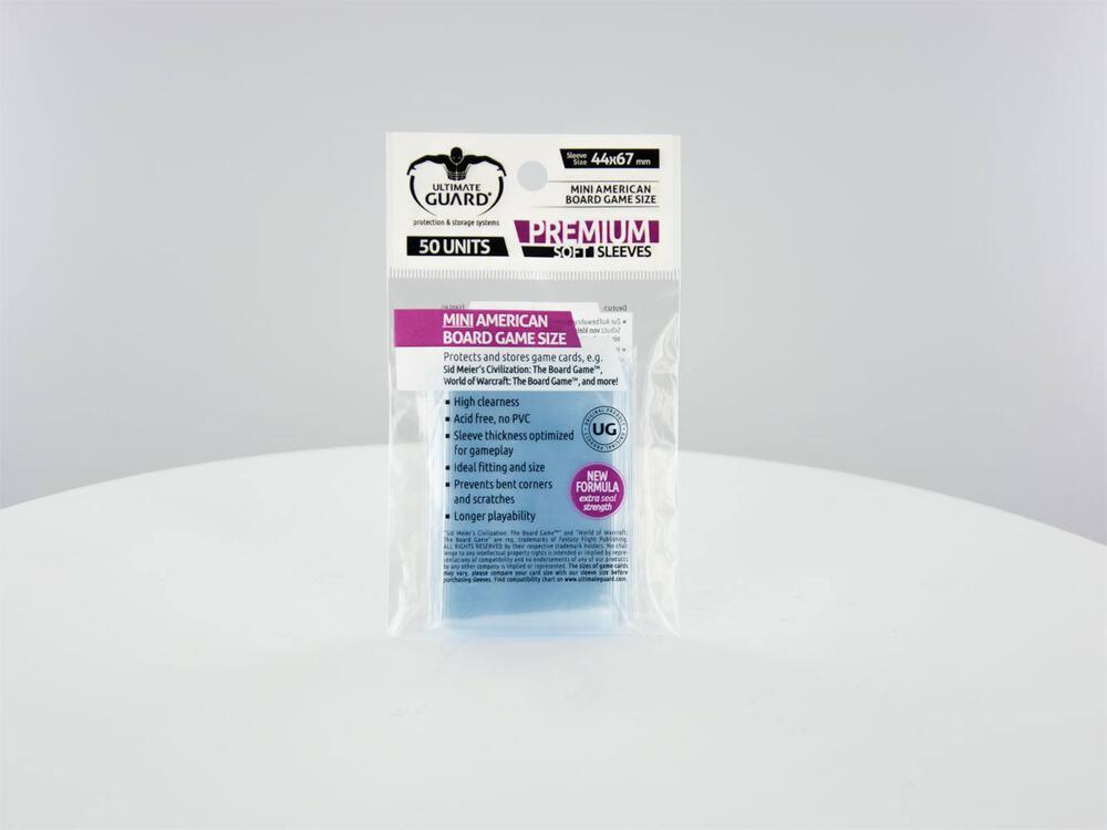 american mini card sleeves Board Game (50ct) for 41mm x 63mm Cards Do they even exist Gloss Sleeve - Premium Soft