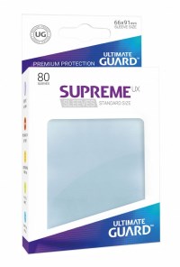 Gloss Sleeve - Supreme UX Sleeves Clear (80-Pack) · Ultimate Guard Card Sleeves