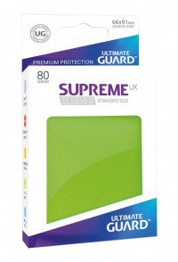 Gloss Sleeve - Supreme UX Sleeves Light Green (80-Pack) · Ultimate Guard Card Sleeves
