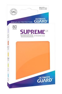 Gloss Sleeve - Supreme UX Sleeves Orange (80-Pack) · Ultimate Guard Card Sleeves