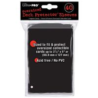 Oversized Deck Protectors - Black (40 pack) - Ultra Pro Card Sleeves - Card Sleeves - TCGplayer.com Oversized Deck Protectors - Black (40 pack) - Ultra Pro Card Sleeves - Card Sleeves - TCGplayer.com