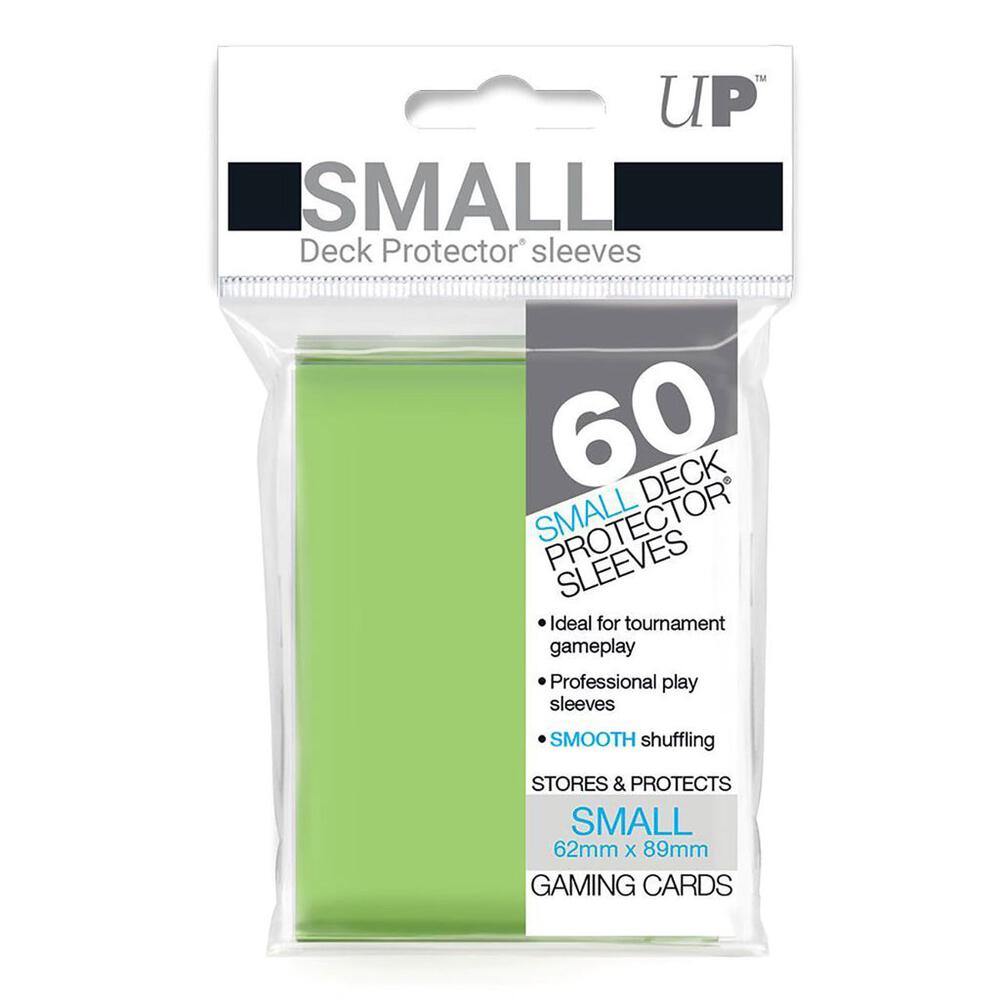 lime green card sleeves Small Deck Protectors - Lime Green (60-Pack) - Ultra Pro Card Sleeves