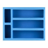 Collectible Card Foam Compartment Tray - Large (w/ 8 dividers) (Classic Blue) · Pirate Lab Card Case Foam Inserts