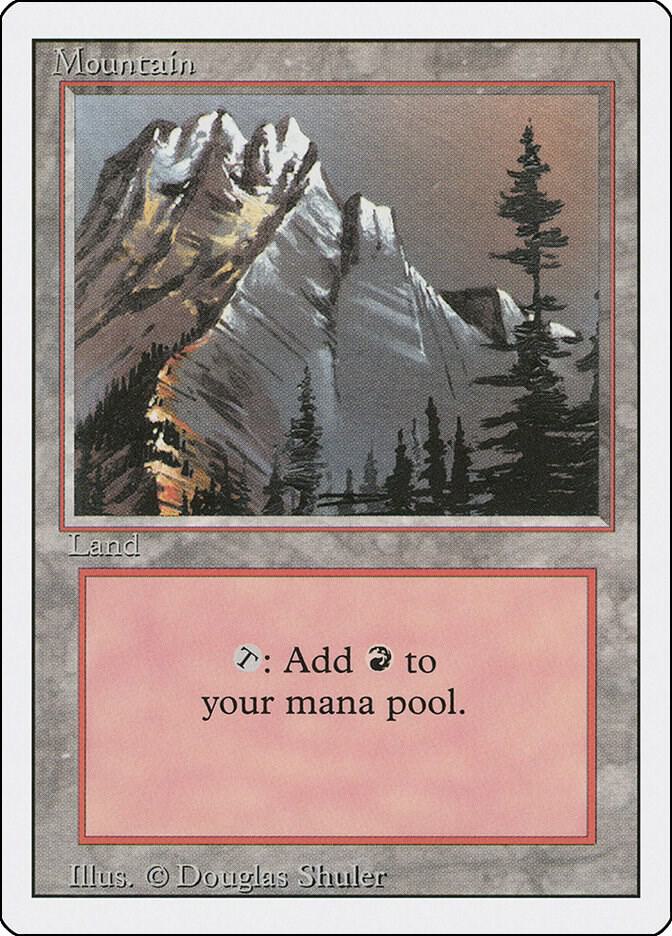 Mountain (A) - Revised Edition - Magic: The Gathering
