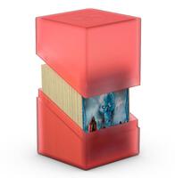 Ultimate Guard Boulder Deck Case 100+ Solid Red - Portamazzi Rigido Per Carte Doppia Busta
