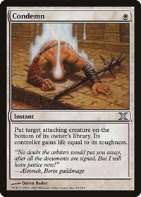 Condemn - 10th Edition - Magic: The Gathering card