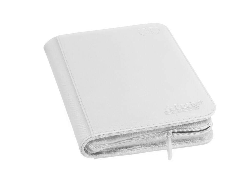 Portfolio - 4-Pocket ZipFolio XenoSkin - White - Ultimate Guard Storage Albums (ULTIMATEGU)