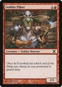 Goblin Piker - 10th Edition - Magic: The Gathering card