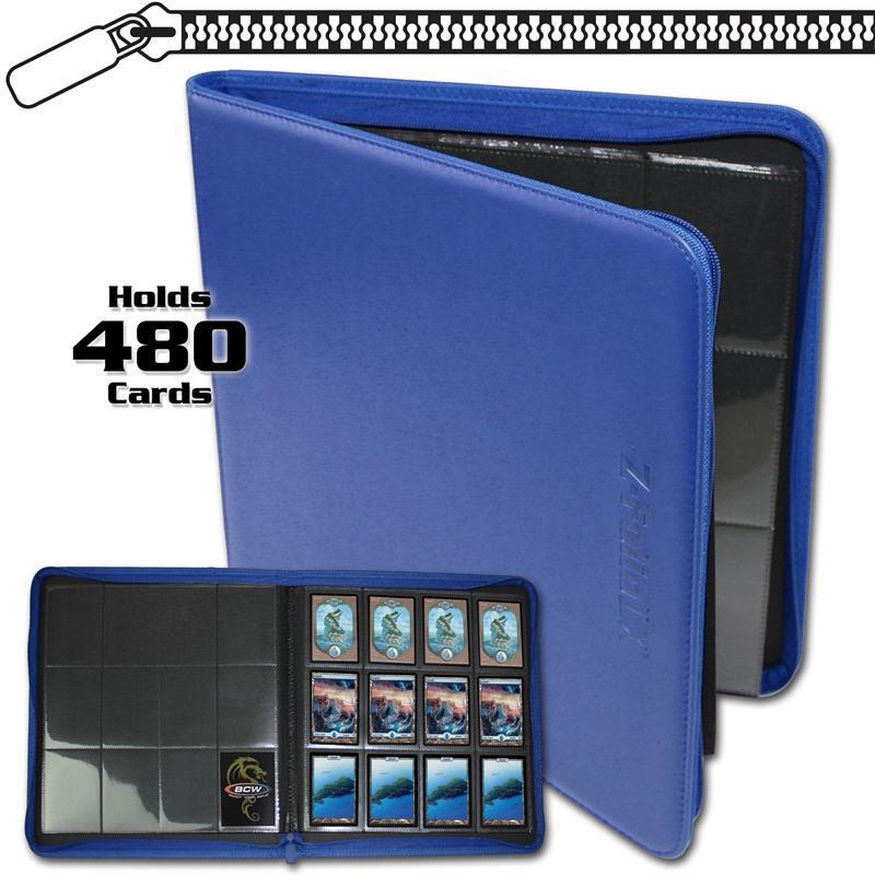 Z-Folio 12-Pocket LX Album - Blue - BCW Storage Albums - Storage