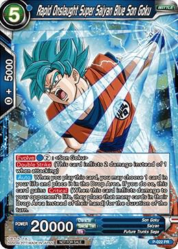 Rapid Onslaught Super Saiyan Blue Son Goku - Promotion Cards