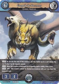 Gorgoth the Devourer - Dragoborne Oath of Blood trading card