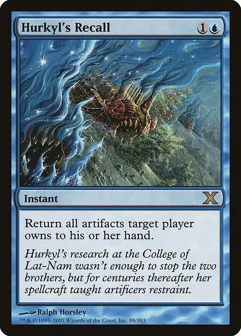 Hurkyl's Recall - 10th Edition - Magic: The Gathering