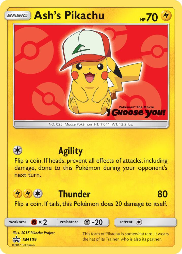 Ash's Pikachu - SM109 - SM Promos - Pokemon - TCGplayer.com Ash's Pikachu - SM109 - SM Promos - Pokemon - TCGplayer.com