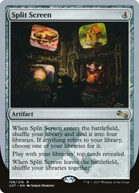 Split Screen - Unstable - Magic: The Gathering card