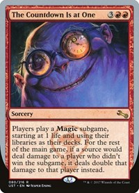 The Countdown Is at One - Unstable - Magic: The Gathering card