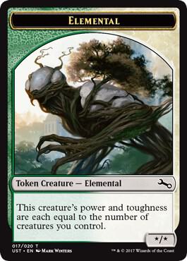 Elemental Token (017) - Unstable - Magic: The Gathering