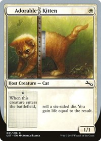 Adorable Kitten - Unstable - Magic: The Gathering card