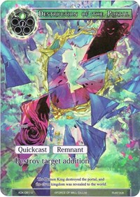 Destruction of the Portal (Full Art) - Force of Will Advent of the Demon King trading card