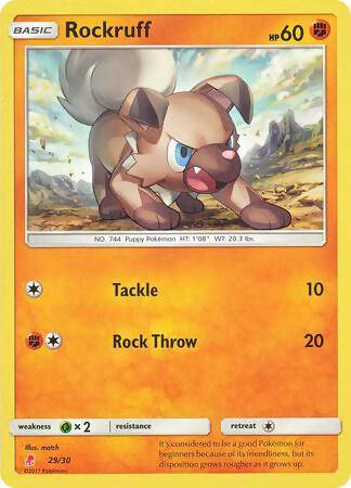 Rockruff (#29) 29/30 from SM Trainer Kit: Lycanroc & Alolan Raichu