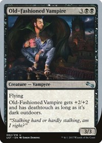 Old-Fashioned Vampire - Unstable - Magic: The Gathering card