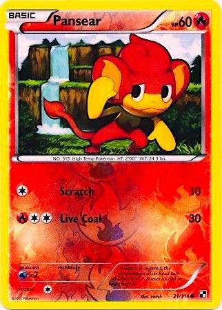 Pansear - 21/114 (Energy Holo) 021/114 from Miscellaneous Cards & Products