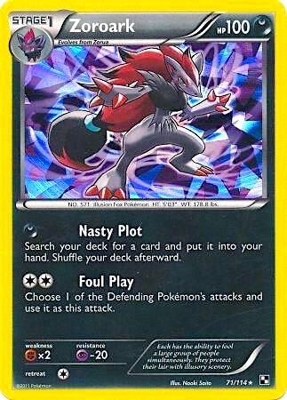 Zoroark - 71/114 (Cracked Ice Holo) 071/114 from Blister Exclusives