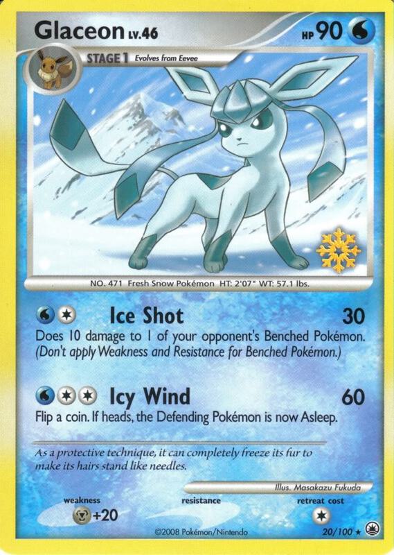 Glaceon 020/100 from Countdown Calendar Promos