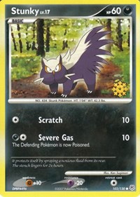 Stunky #102/130 from Countdown Calendar Promos Pokemon card image