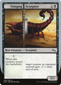 Stinging Scorpion - Unstable - Magic: The Gathering card