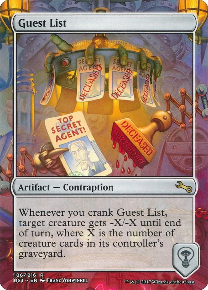 Guest List 186 card