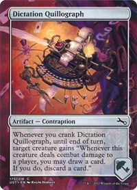 Dictation Quillograph - Unstable - Magic: The Gathering card