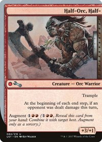 Half-Orc, Half- - Unstable - Magic: The Gathering card