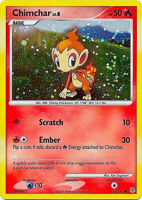 Chimchar - 76/130 (Cosmos Holo) 076/130 from Miscellaneous Cards & Products