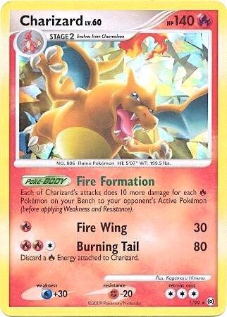 Charizard - 1/99 (Cracked Ice Holo) 001/099 from Miscellaneous Cards & Products