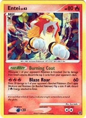 Entei - 4/132 (Cracked Ice Holo) 004/132 from Miscellaneous Cards & Products