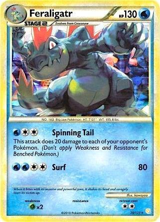 Feraligatr - 20/123 (Cracked Ice Holo) 020/123 from Deck Exclusives
