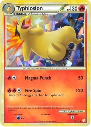 Typhlosion - 32/123 (Cracked Ice Holo) 032/123 from Deck Exclusives