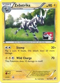 Zebstrika - 42/114 (League Promo) #042/114 from League & Championship Cards Pokemon card image