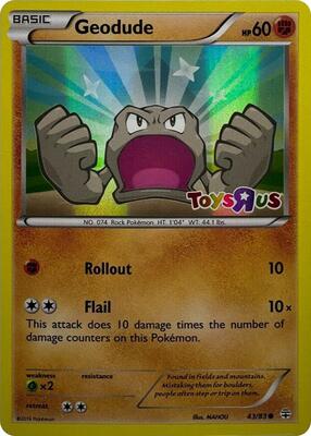 Geodude - 43/83 (Toys R Us Promo)