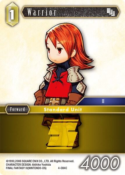 Warrior (Opus IV) — Final Fantasy TCG card