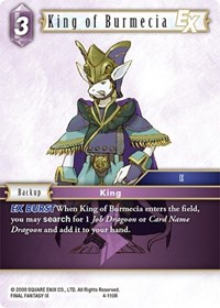 King of Burmecia EX - Final Fantasy TCG Opus IV trading card